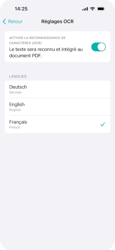 imitoScan - OCR Settings