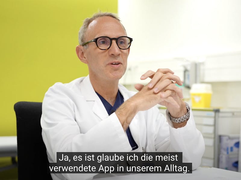 Meist verwendete App - imitoCam am Kantonsspital Winterthur