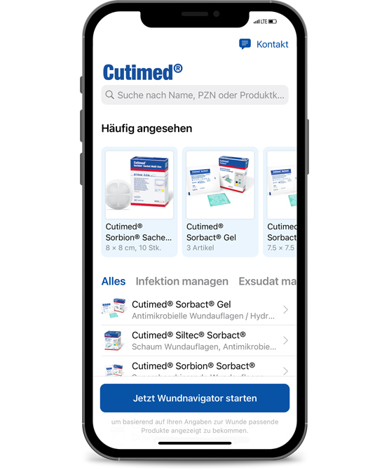 In drei einfachen Schritten zur passenden Wundversorgungs-Auswahl.