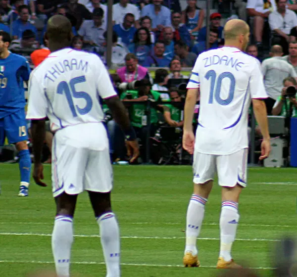 Italy vs France, FIFA World Cup 2006 final, french player Lilian Thuram.