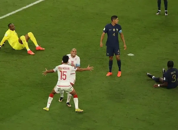 France loses 1-0 against Tunisia