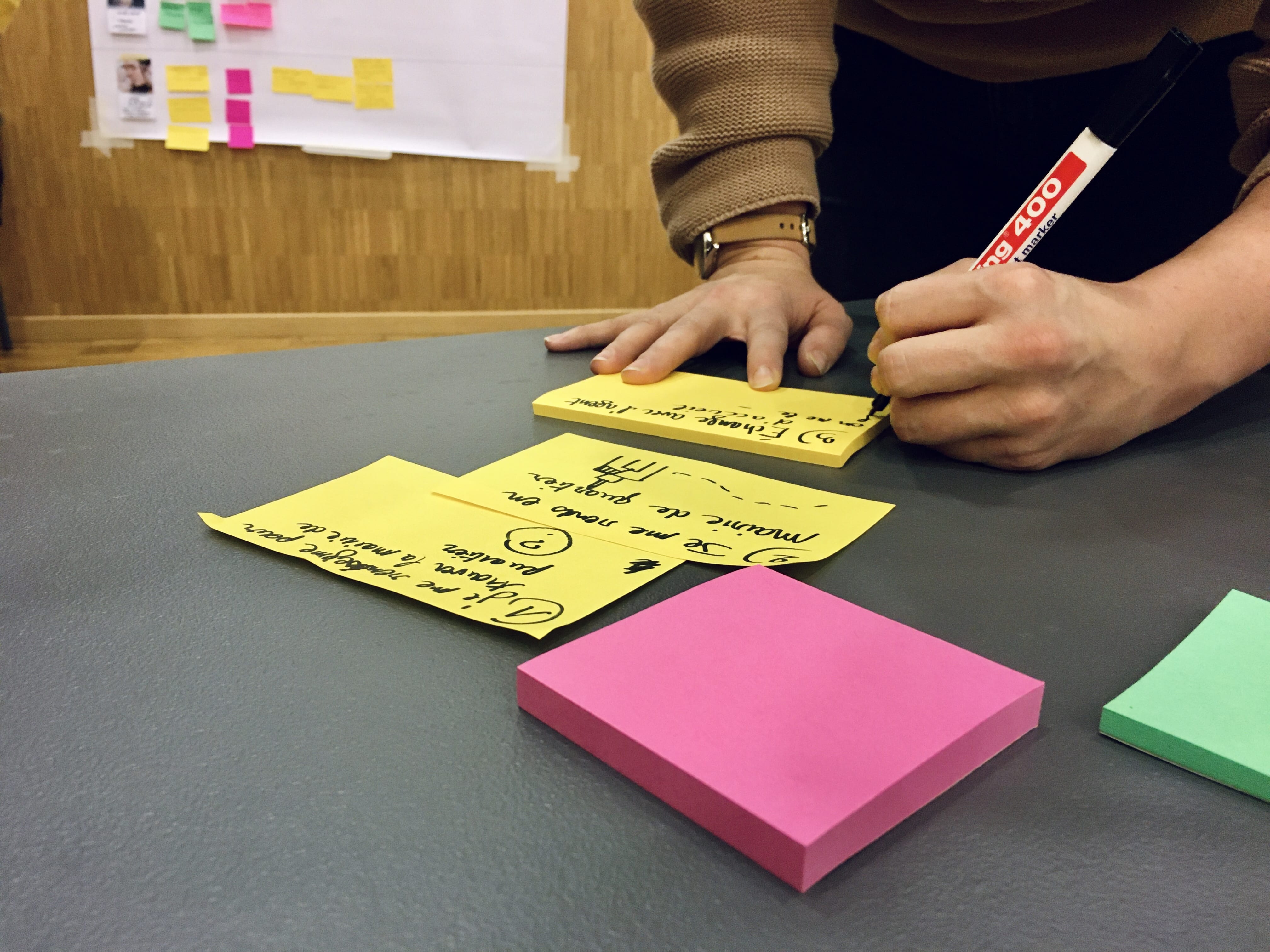 Notes sur post-its