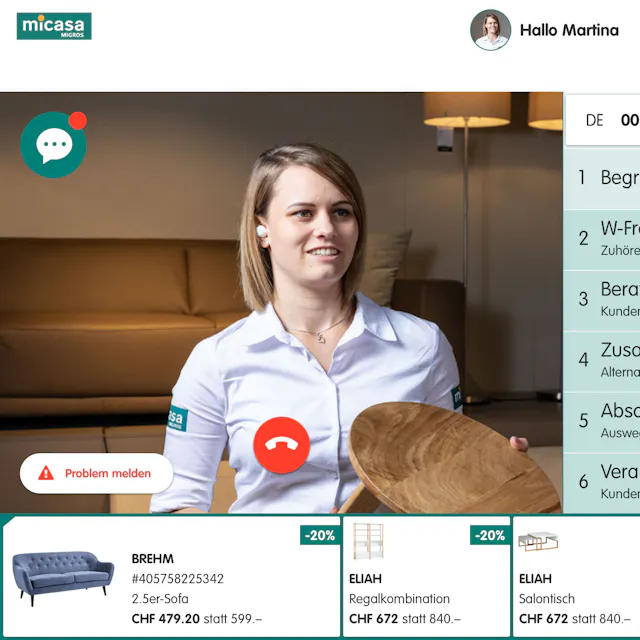 L'interface du conseiller