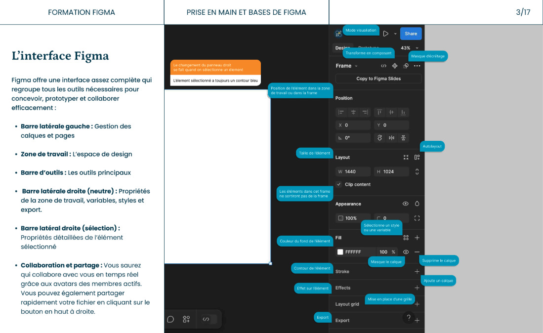 Présentation de l'interface