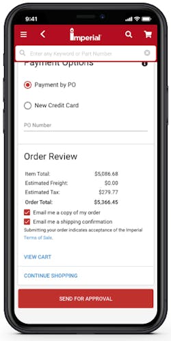 Order Approval Buyer Mobile Screen Shot