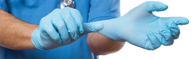 Medical nitrile gloves