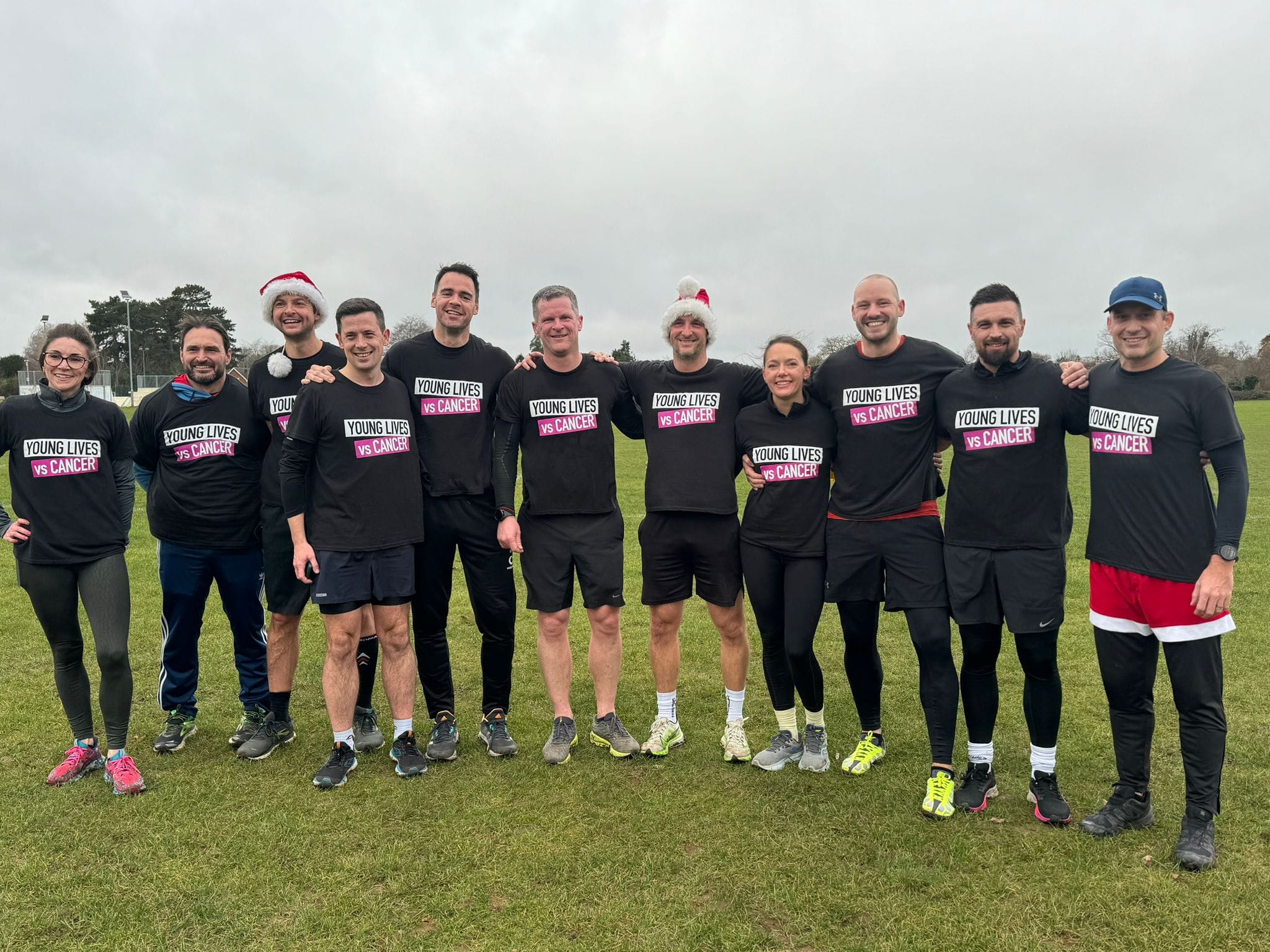 Group of Hazza's thirteen shoulder to shoulder 