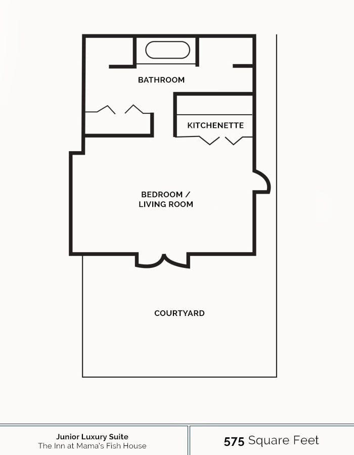 Floorplan for Junior Luxury Suite