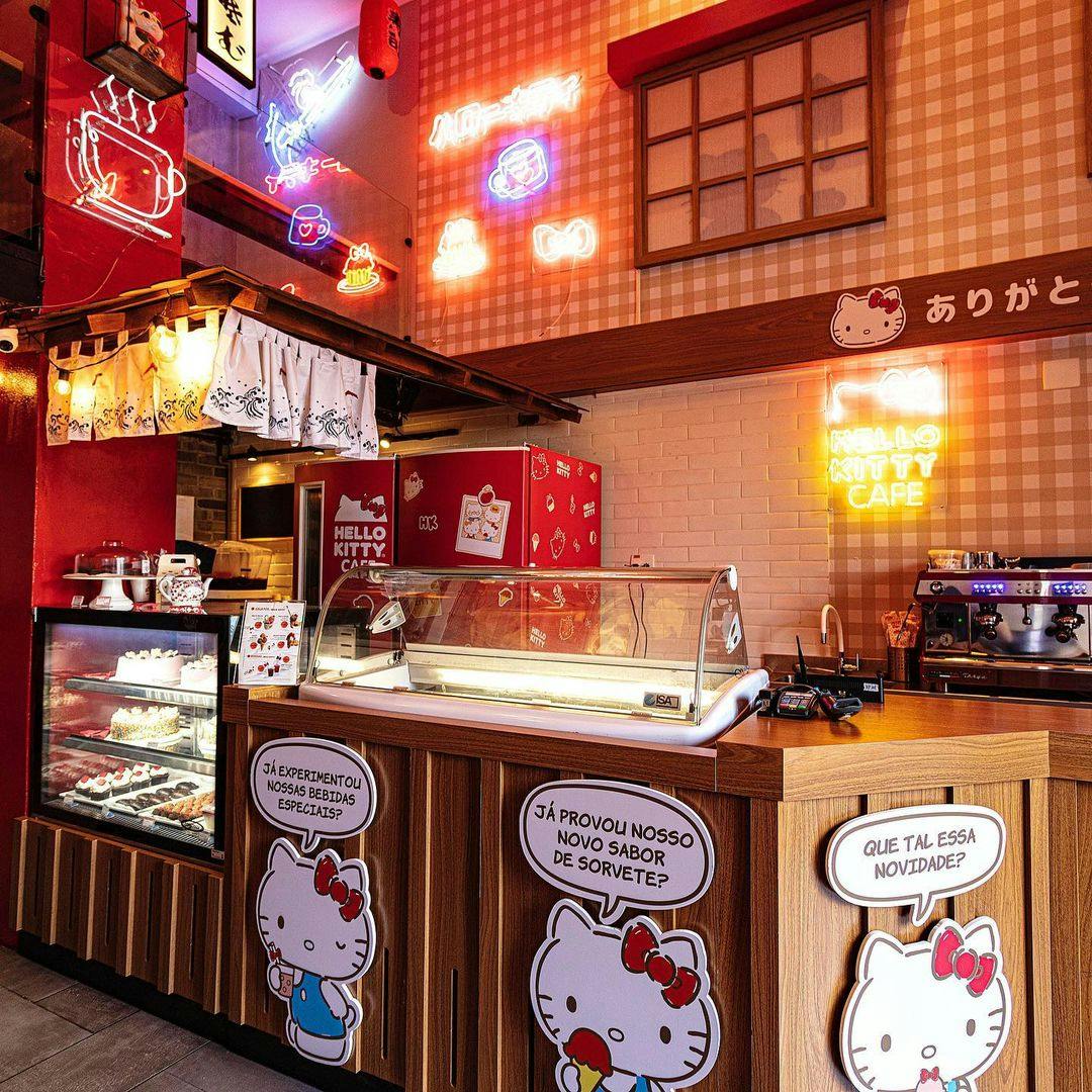 O primeiro restaurante e café temático da Hello Kitty no Brasil