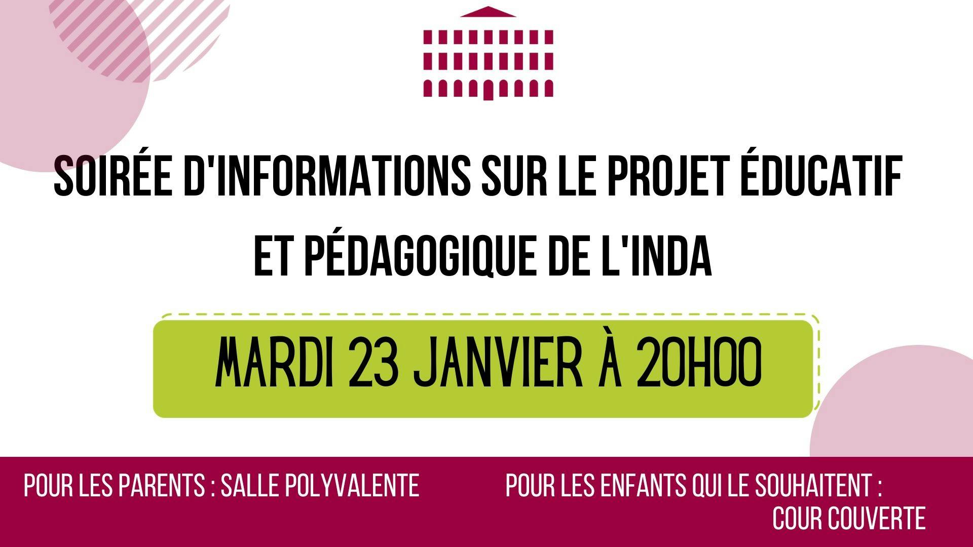 Soirée inscription