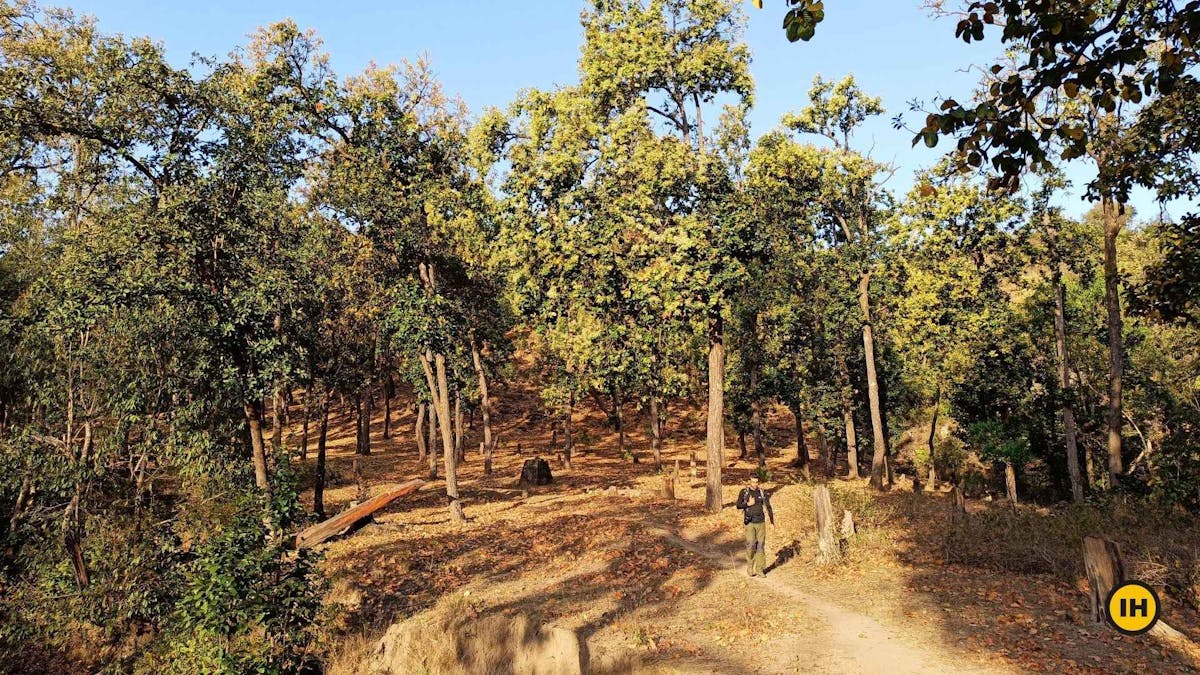 Satpura-Tiger-Reserve-Trek-Crossing-the-check-dam-Indiahikes-Saurabh-Sawant