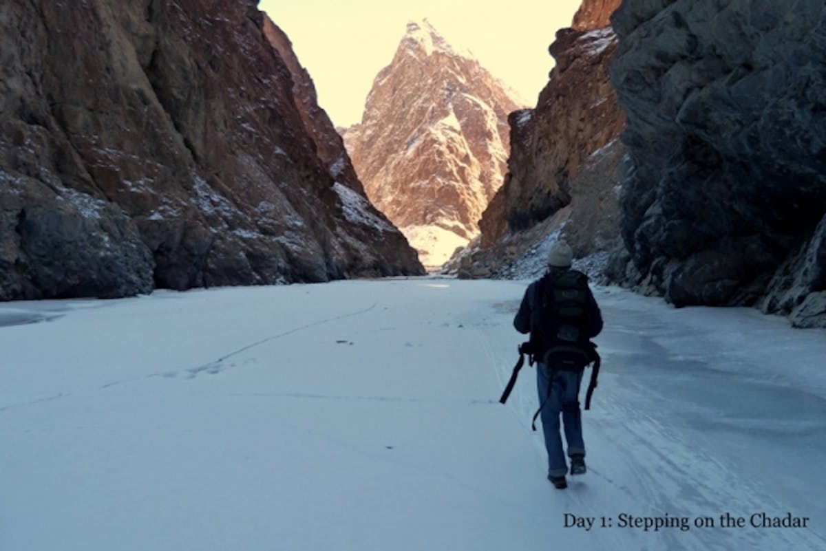 Stepping on the Chadar