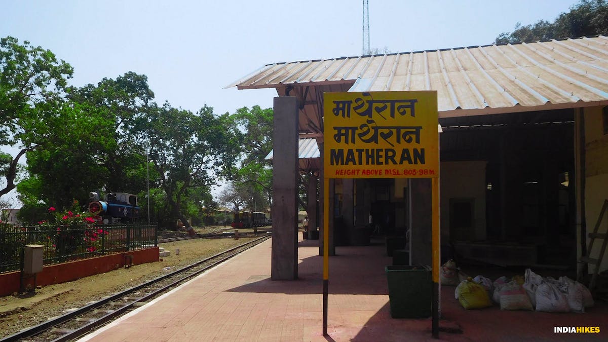 Peb fort trek. treks in maharastra, Matheran Railway station