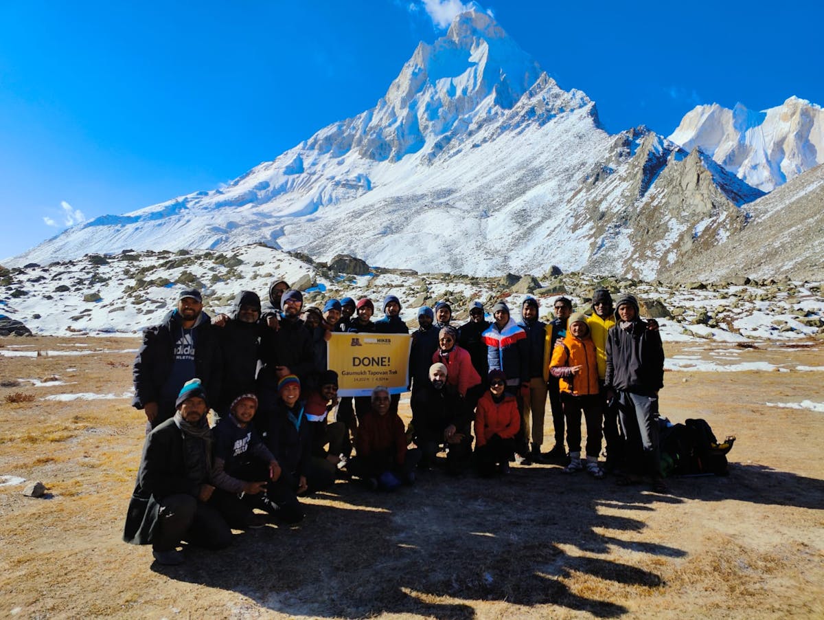 Mridul and team after the summit 