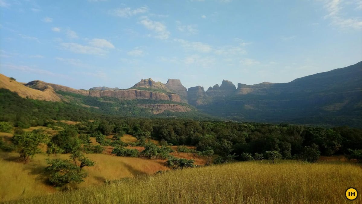 AMK Trek - View of Kulang and Madan (from right to left) as you move closer to Alang - Indiahikes - Nitesh Kumar