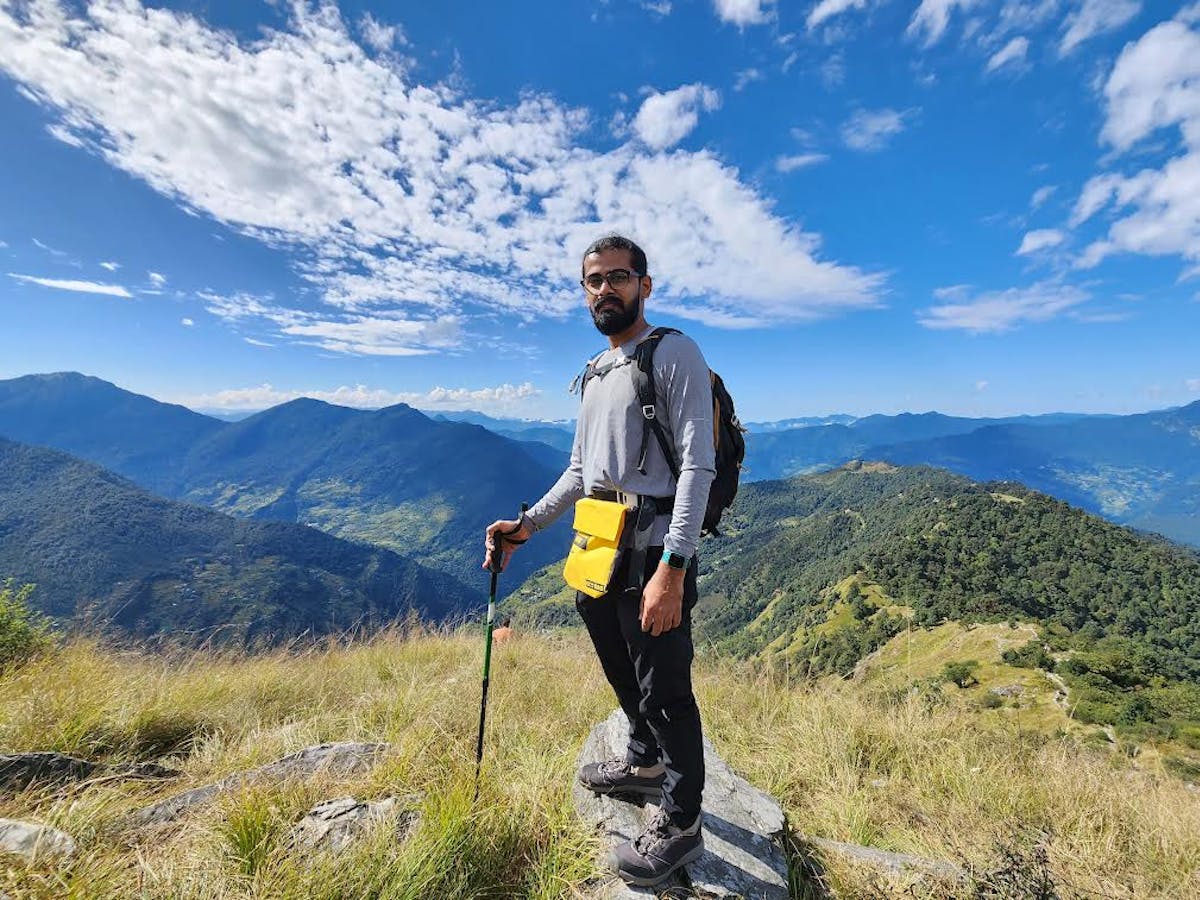 Mrunal during the Deoriatal Chandrashila trek
