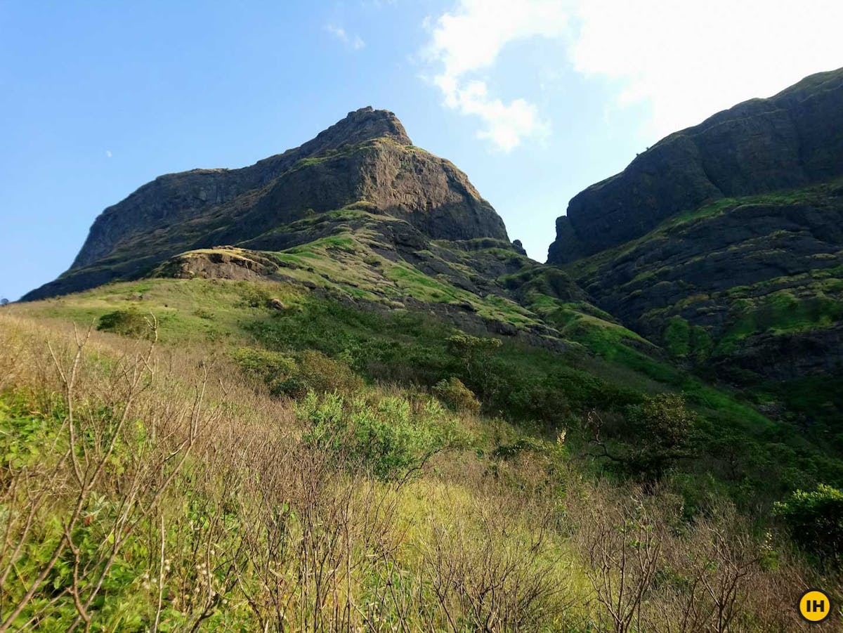 AMK Trek - Looking back at the ridge line before entering the forest section - Indiahikes - Nitesh Kumar