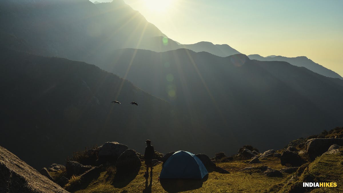 Campsite, Triund trek, Indiahikes, Treks in Himachal Pradesh, Himachal Treks