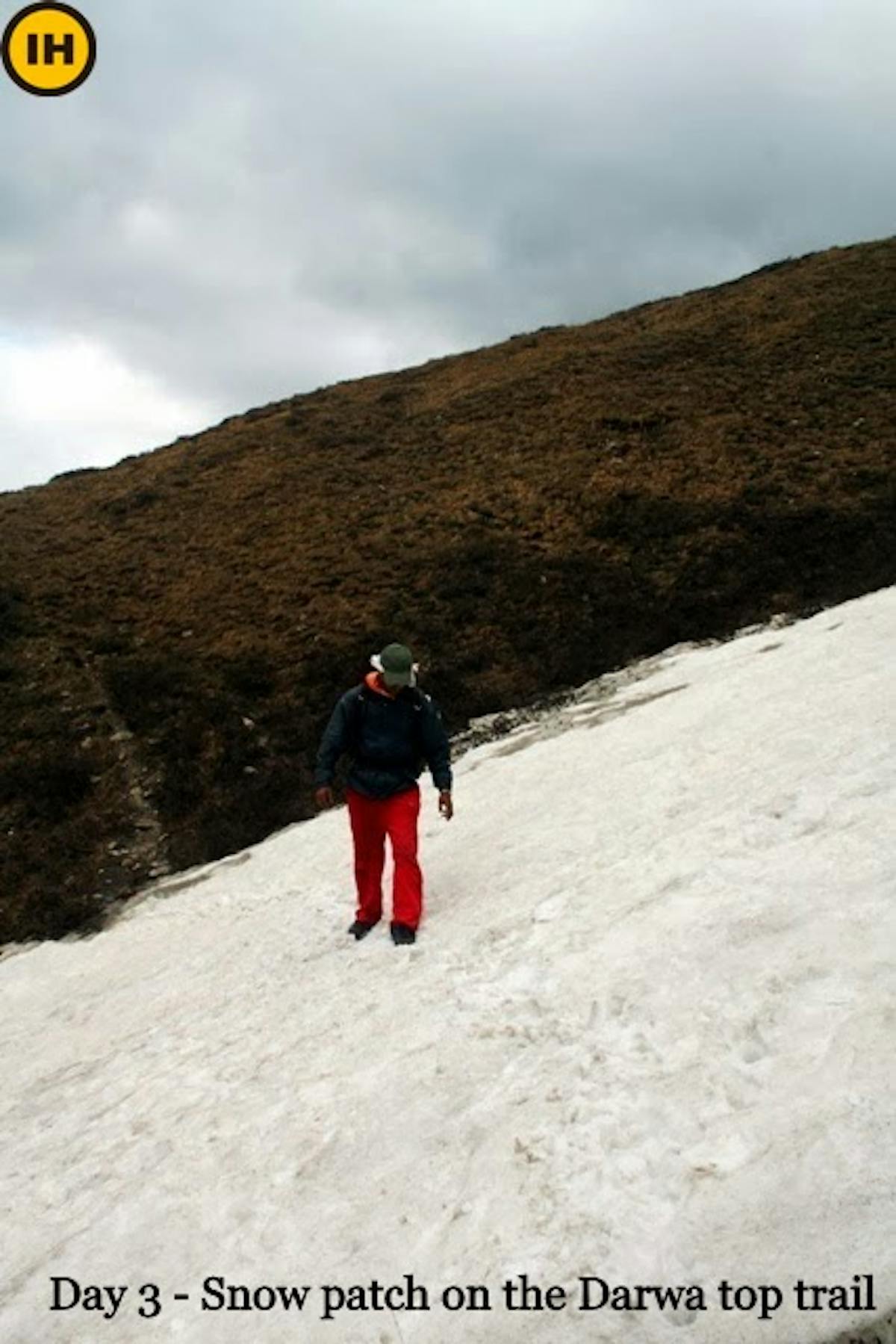 snow patch on Darwa top trail - indiahikes - archives