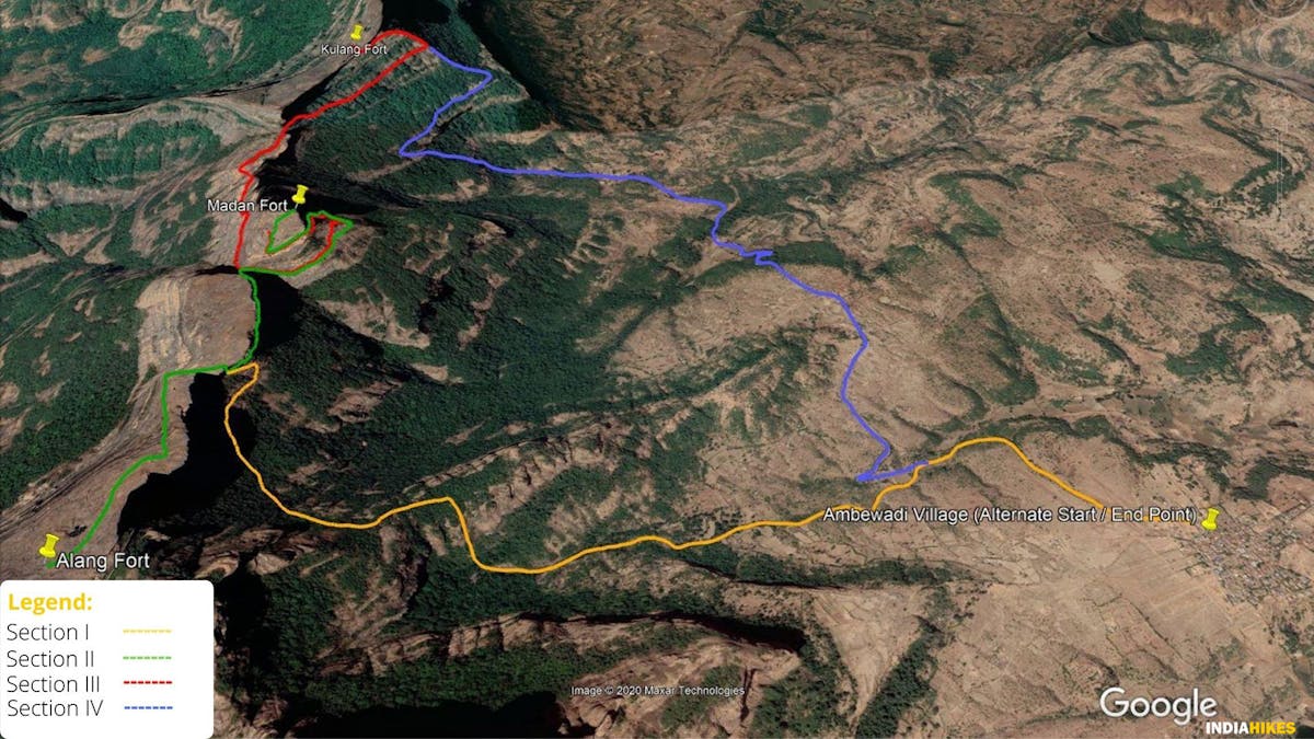 Alternate Route, AMK trek, Alang Madan Kulang, sahyadri treks, treks in Maharashtra, treks near Mumbai, treks near Pune, western ghats