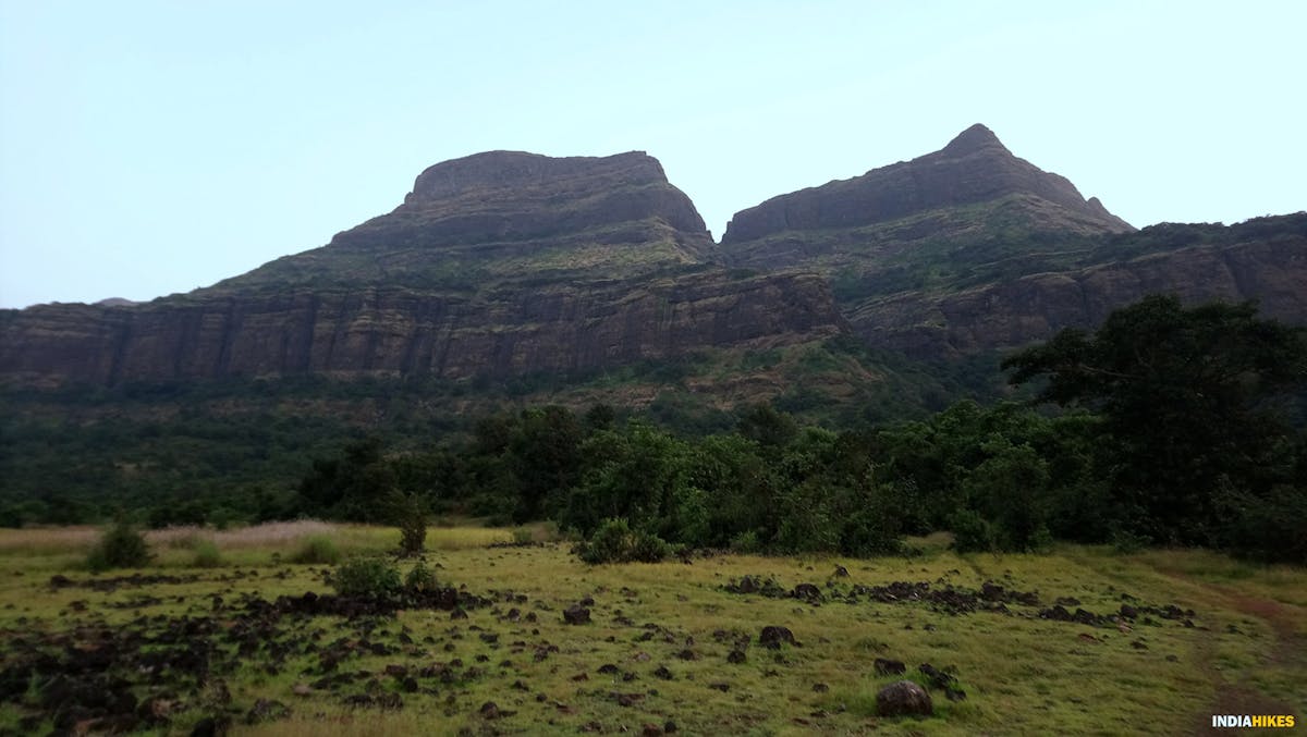 view of Kulang, AMK trek, Alang Madan Kulang, sahyadri treks, treks in Maharashtra, treks near Mumbai, treks near Pune, western ghats