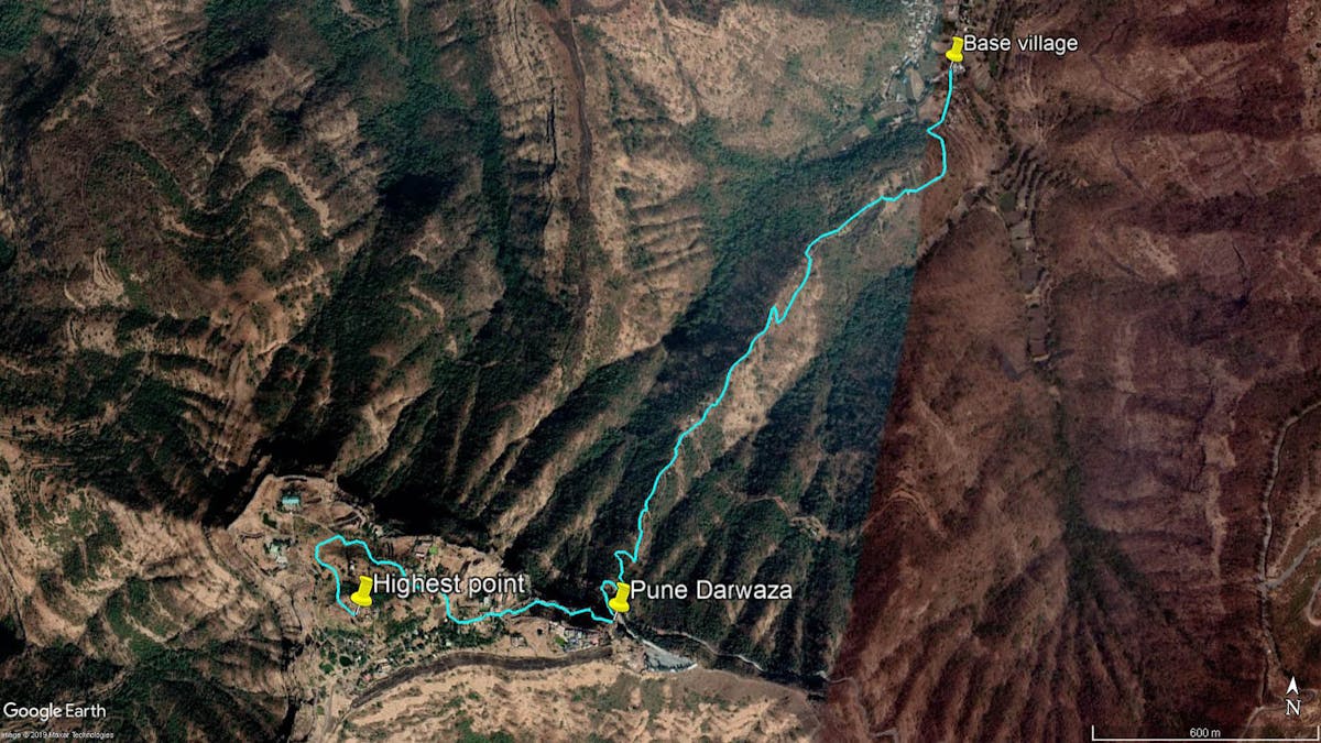 Total trail length: ~11 km