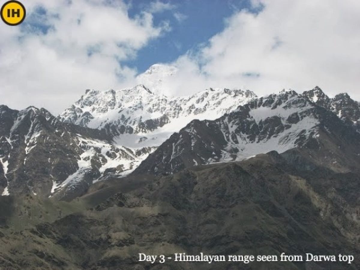 himalayan range from darwa top - indiahikes archives