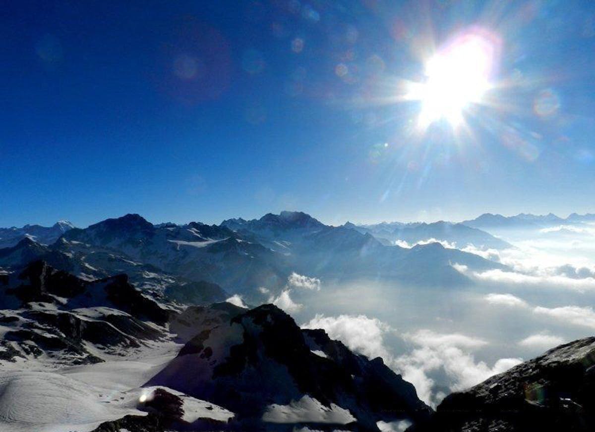 View from the top of Shrikhand Mahadev Peak