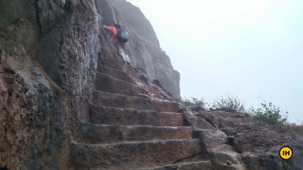 Kalavantin Durg Trek - Climb through the stairs to the pinnacle - Indiahikes - Nitesh Kumar