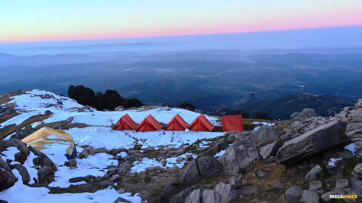  Kangra valley during sunset, Triund trek, Indiahikes, Treks in Himachal Pradesh, Himachal Treks