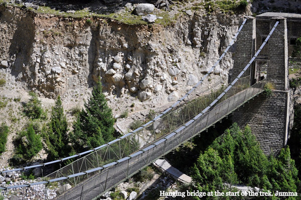 Hanging bridge - indiahikes - indiahikes archive