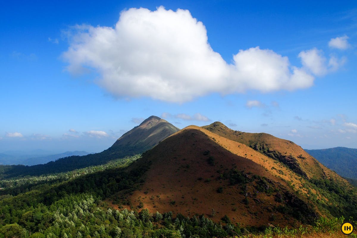 Aane Gudda Trek - View of Meruthi hill - Indiahikes - Suhas Saya