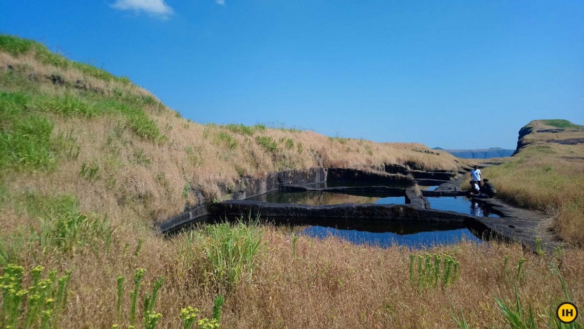 AMK Trek - Rectangle-shaped water cisterns on Kulang fort - Indiahikes - Nitesh Kumar