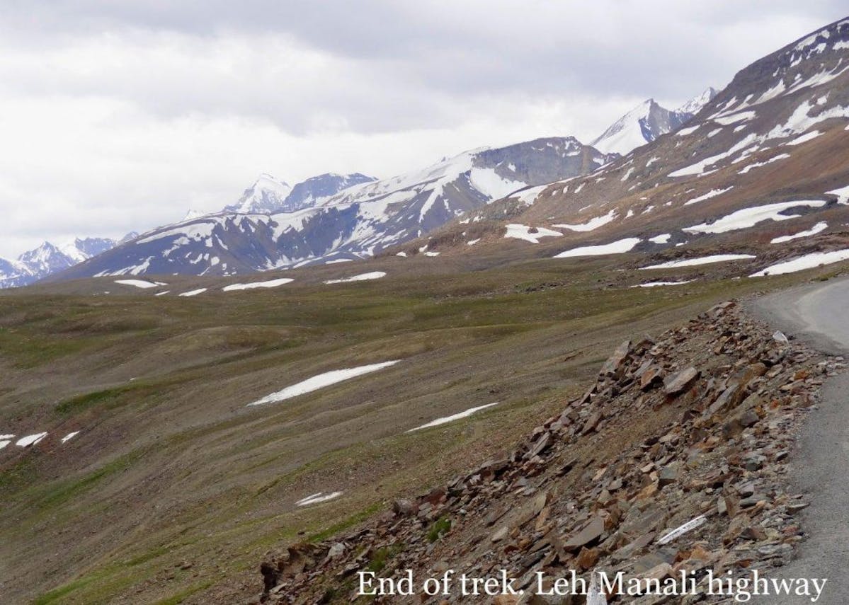 End of Trek -Leh Manali Highway