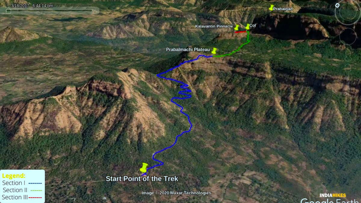 Route Map, Kalavantin durg, Western ghats treks, Treks near Mumbai, Sahyadri treks, Indiahikes