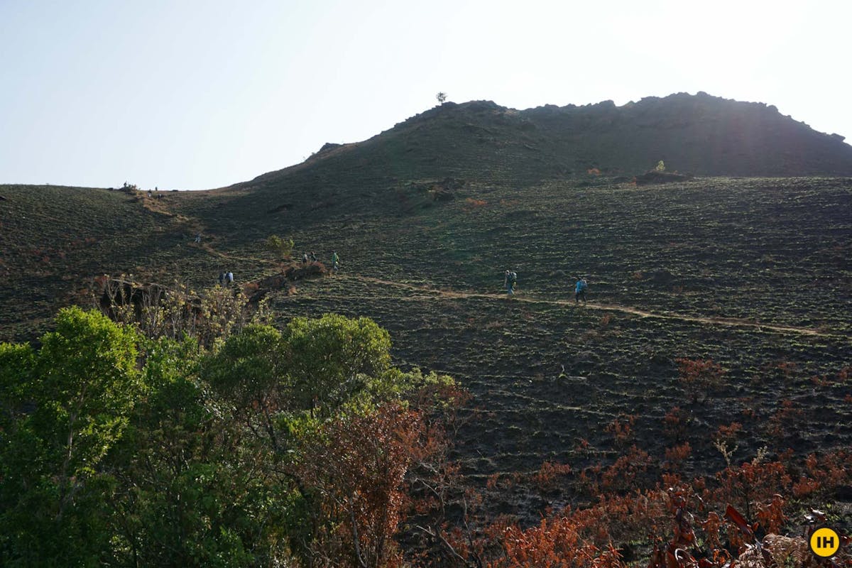 Final push to the fort, Ballalarayana Durga - Bandaje Arbi trek, western ghats trek, treks in Karnataka, Indiahikes