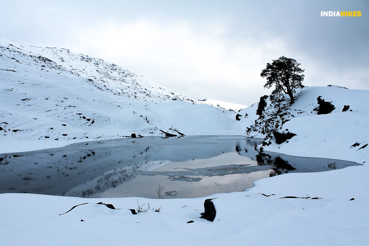 Brahmatal lake, winter trek, indiahikes, himalayan treks