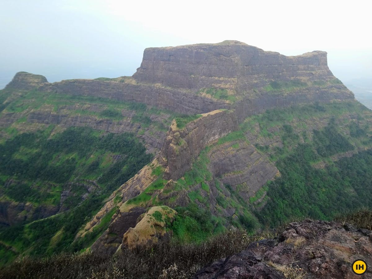 AMK Trek - The mighty Kulang fort from the top of Madan fort - Indiahikes - Nitesh Kumar