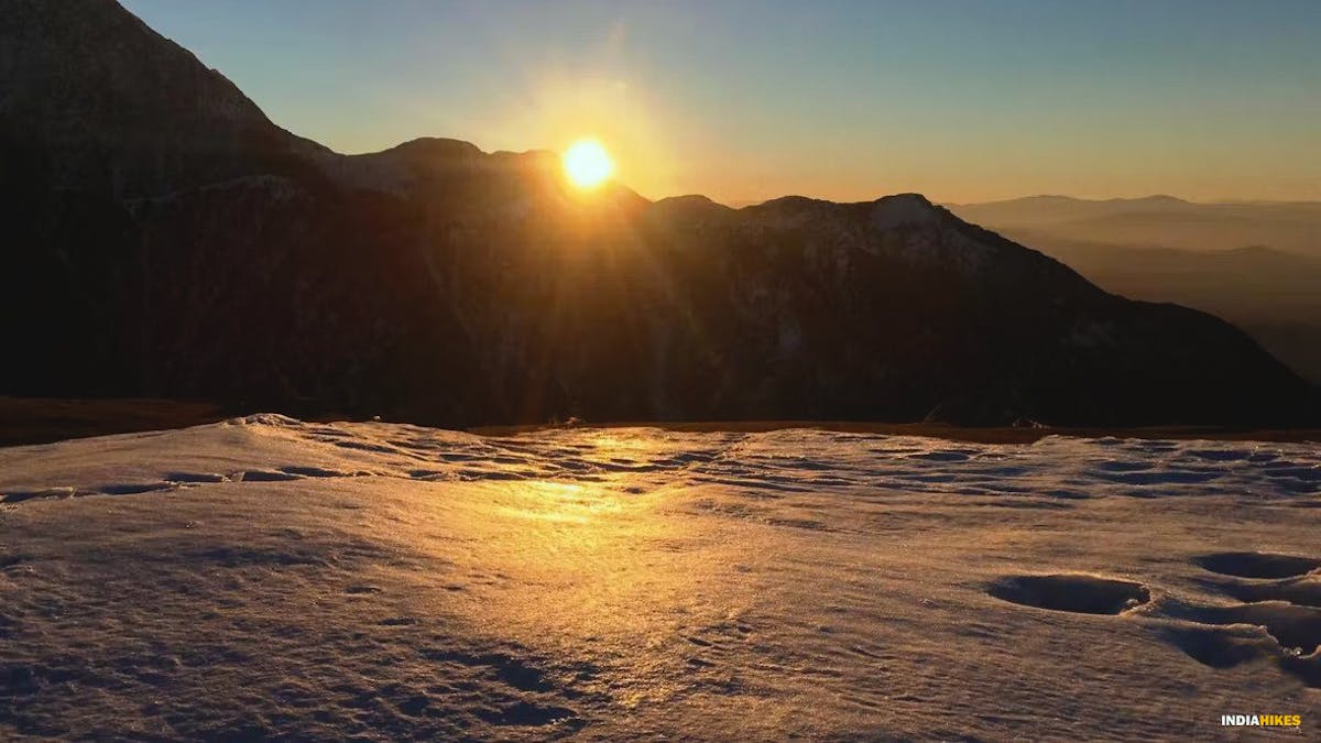 Sunrise view, Triund trek, Indiahikes, Treks in Himachal Pradesh, Himachal Treks