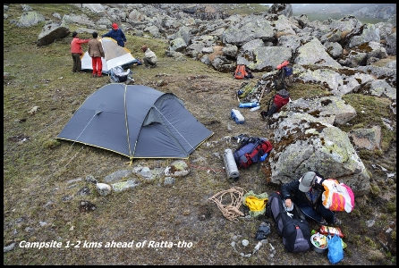 Campsite ahead of Ratta-tho
