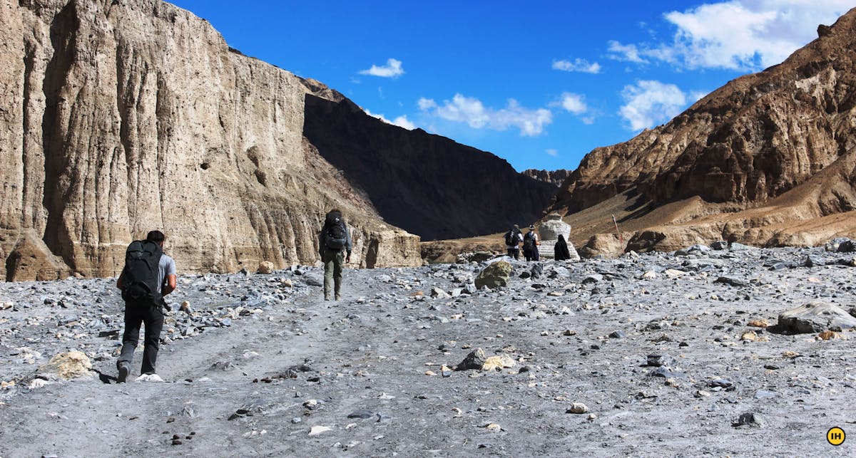 Markha valley trek. rocky canyons. Indiahikes . treks in ladakh