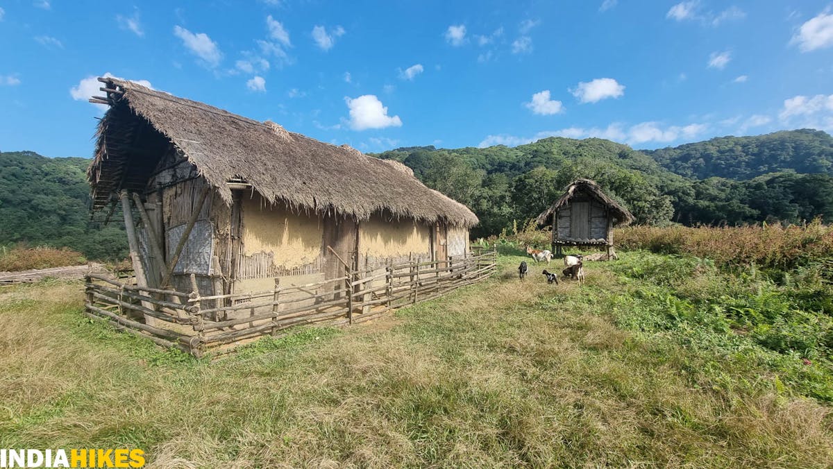 Wooden huts, Tamenglong Forest Trek, Indiahikes, treks in Manipur, forest treks
