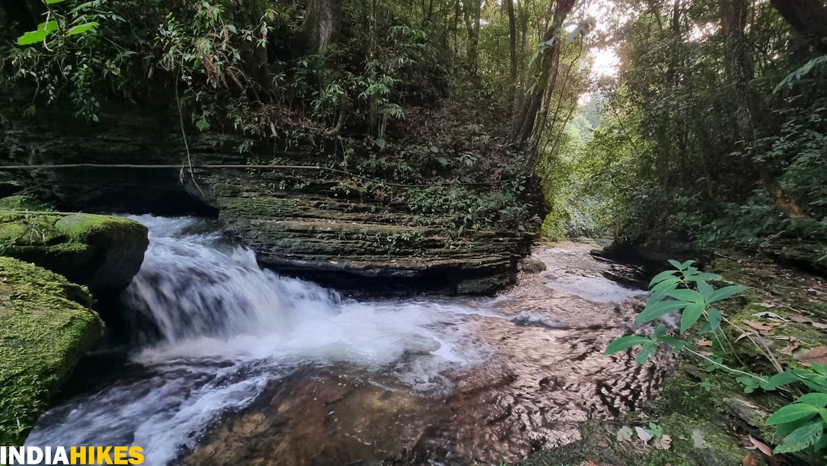 Stream beside Tharon caves, Tamenglong Forest Trek, Indiahikes, treks in Manipur, forest treks