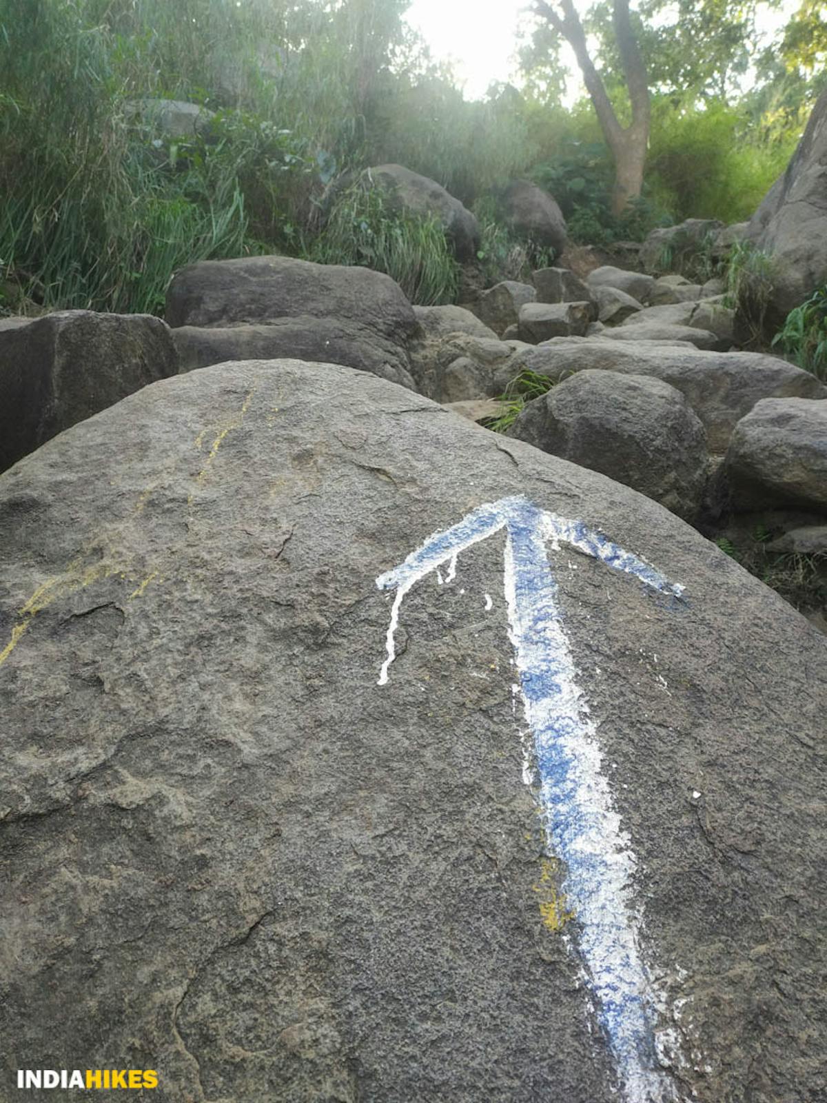 Arrow marks to show you the right path- Parvathamalai Trek-Indiahikes-Ajay Vignesh