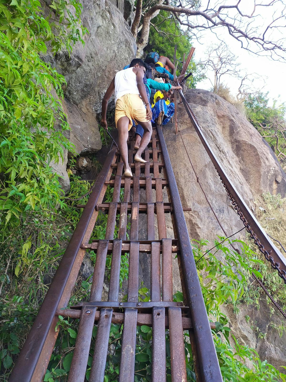 Iron ladder-Parvathamalai Trek-Indiahikes-treks in Tamilnadu