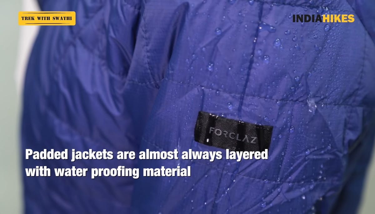 Down jacket vs padded jacket, waterproof