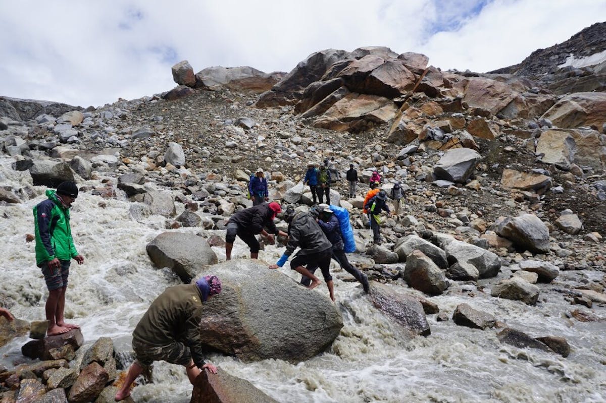 Pin parvati Pass Trek. Kullu. Treks in Himachal. Indiahikes. Pin river