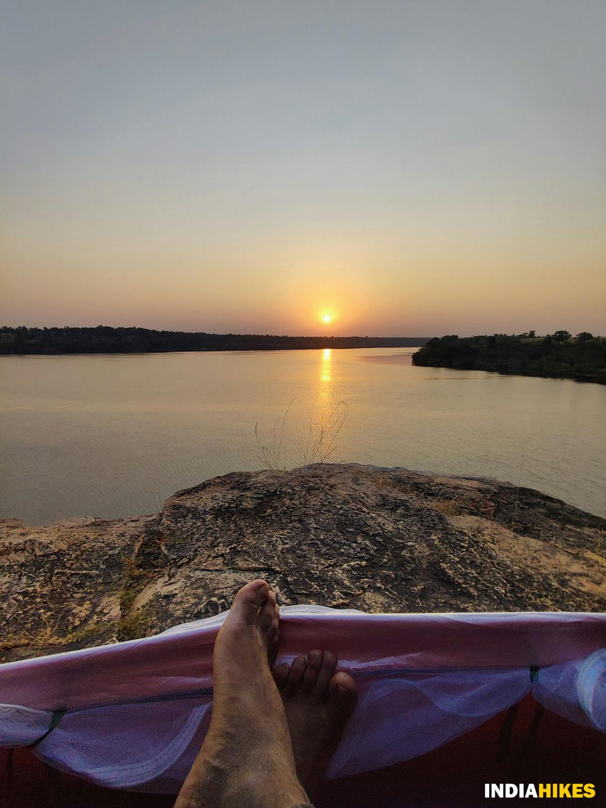 Sunrise near river - Chambal Valley Trek - Indiahikes - Divyapratap