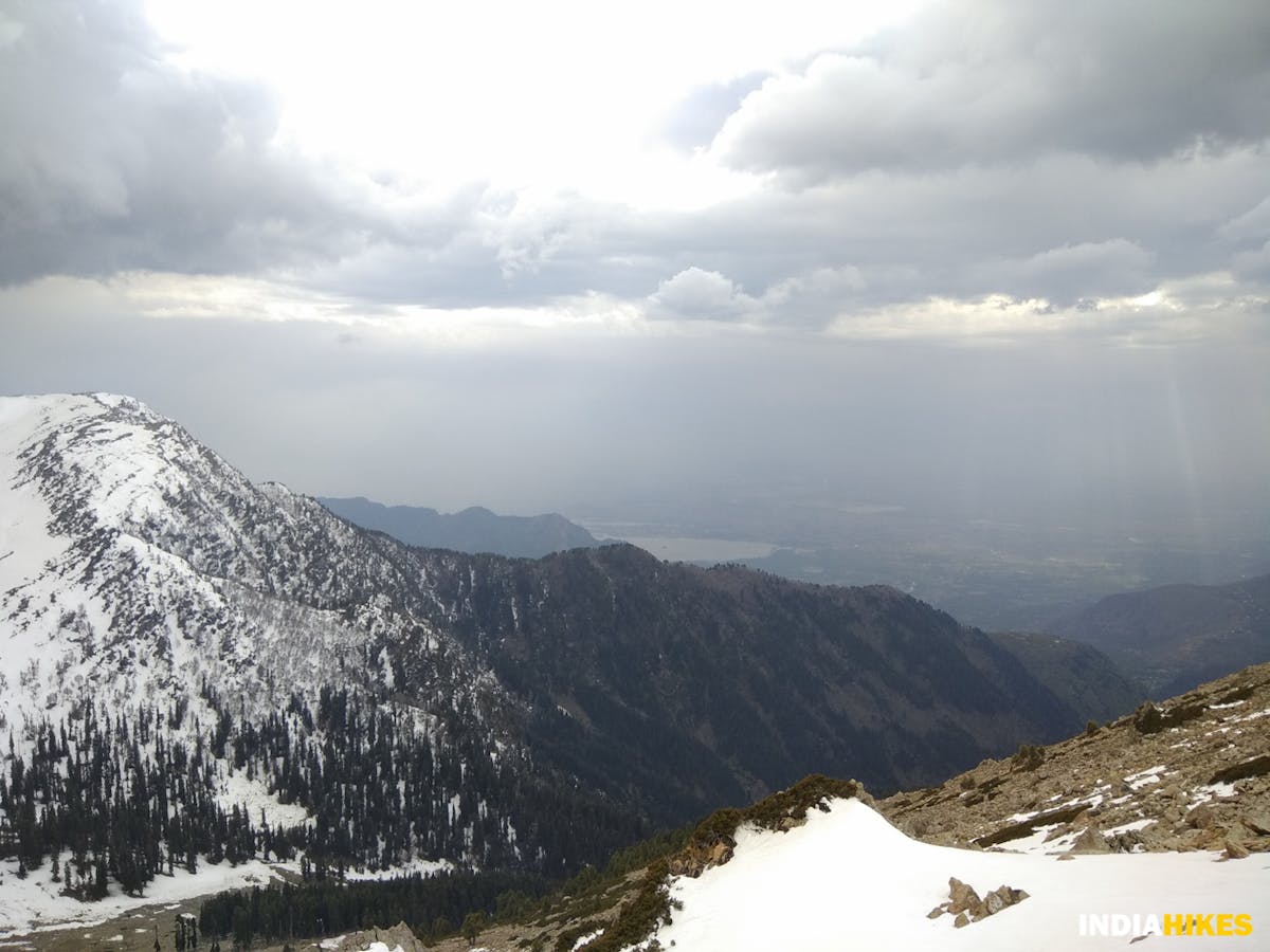 Distant view of Dal Lake-Letten Peak Trek-Indiahikes-Saliyah Ahmad