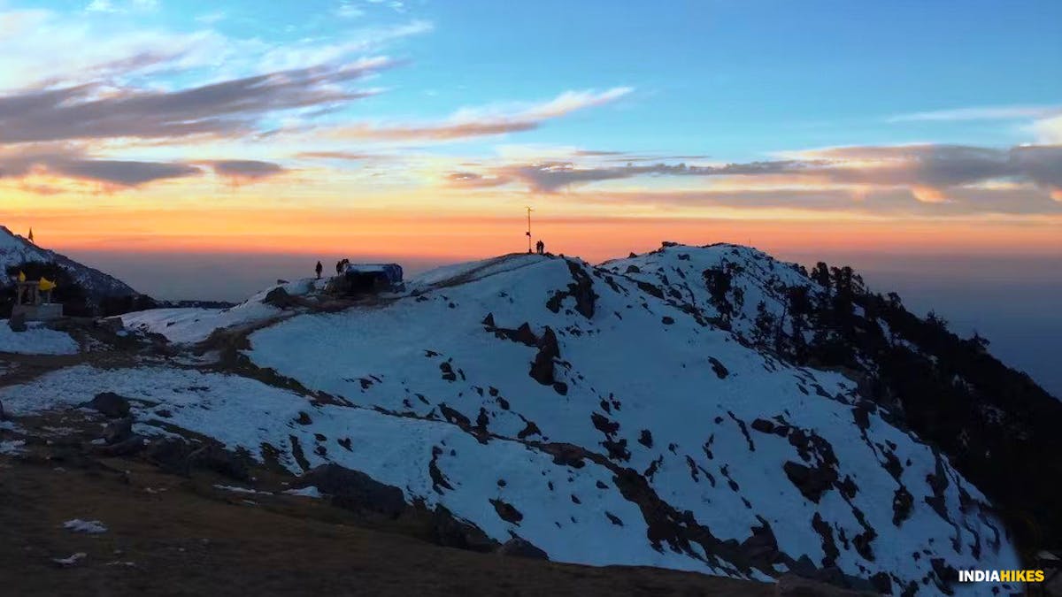 First snowfall, Triund trek, Indiahikes, Treks in Himachal Pradesh, Himachal Treks